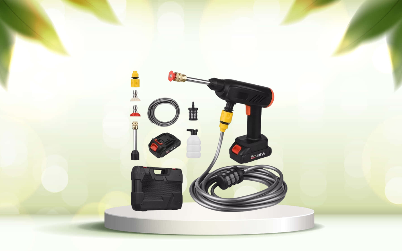 Scopri la potenza della pistola idropulitrice senza rubinetto: pulisci ovunque